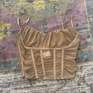 Beige corset top